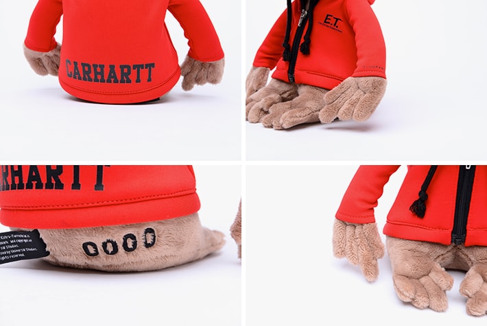 NICI Carhartt Ciaopanic ET Plush Collaboration ZOZOTOWN 2017 September Release Date Info Red Hoodie