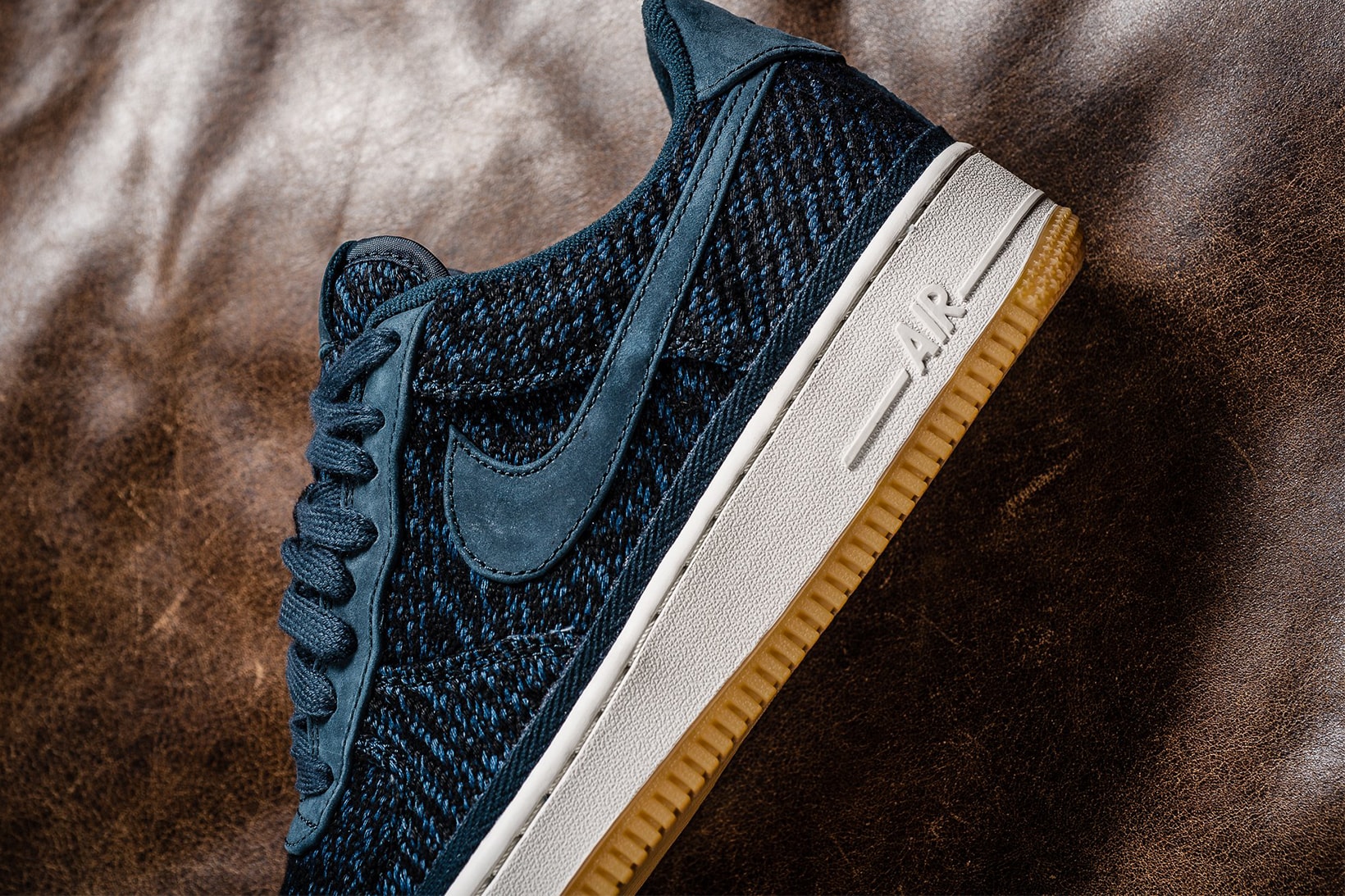 Nike Air Force 1 Low 07 Indigo Wool Gum Sole Sneakers Shoes Footwear 2017 August Release Date Info Sneaker Politics blue navy denim