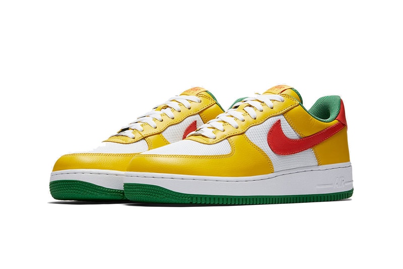 Nike Air Force 1 Low Carnival Pack Range Flash Classic Green Black Yellow Zest Orange Flash True White
