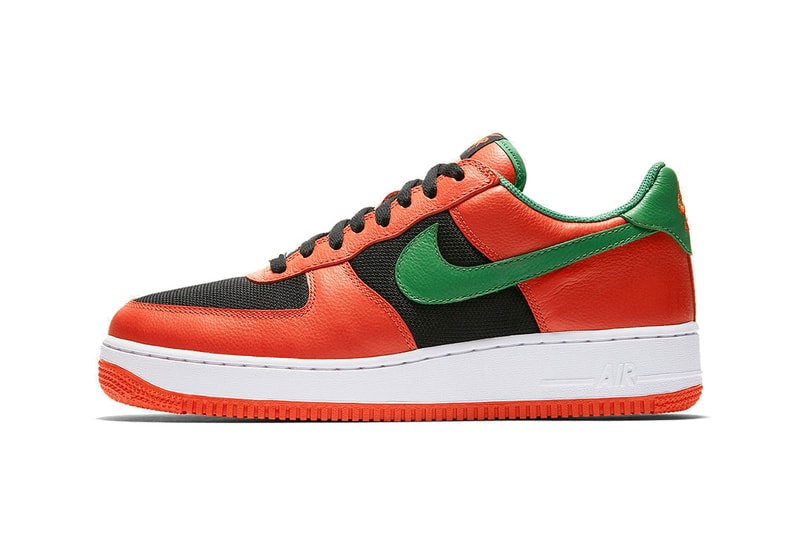 Nike Air Force 1 Low Carnival Pack Range Flash Classic Green Black Yellow Zest Orange Flash True White