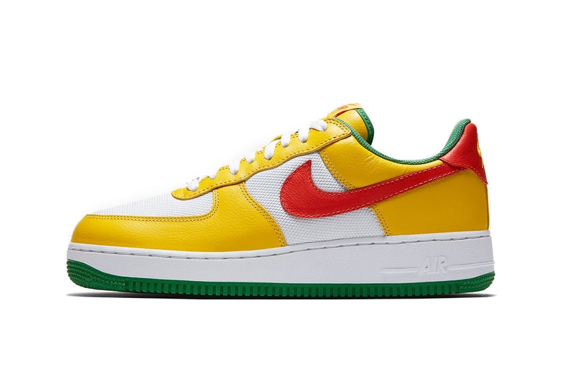 Nike Air Force 1 Low Carnival Pack Range Flash Classic Green Black Yellow Zest Orange Flash True White