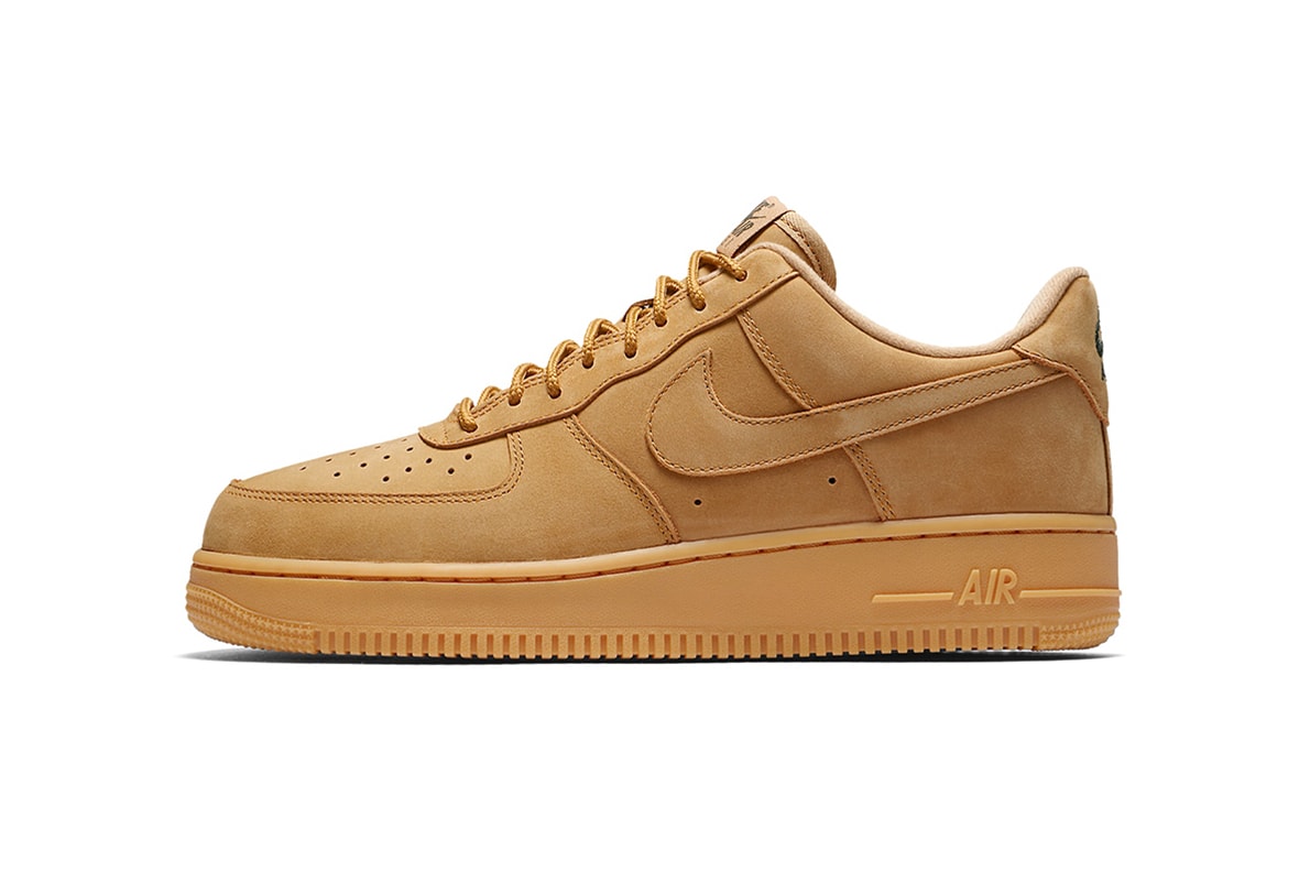Nike Air Force 1 Low Wheat Flax 2017 Fall Release Retro Sneakers Shoes Footwear October Release Date Info