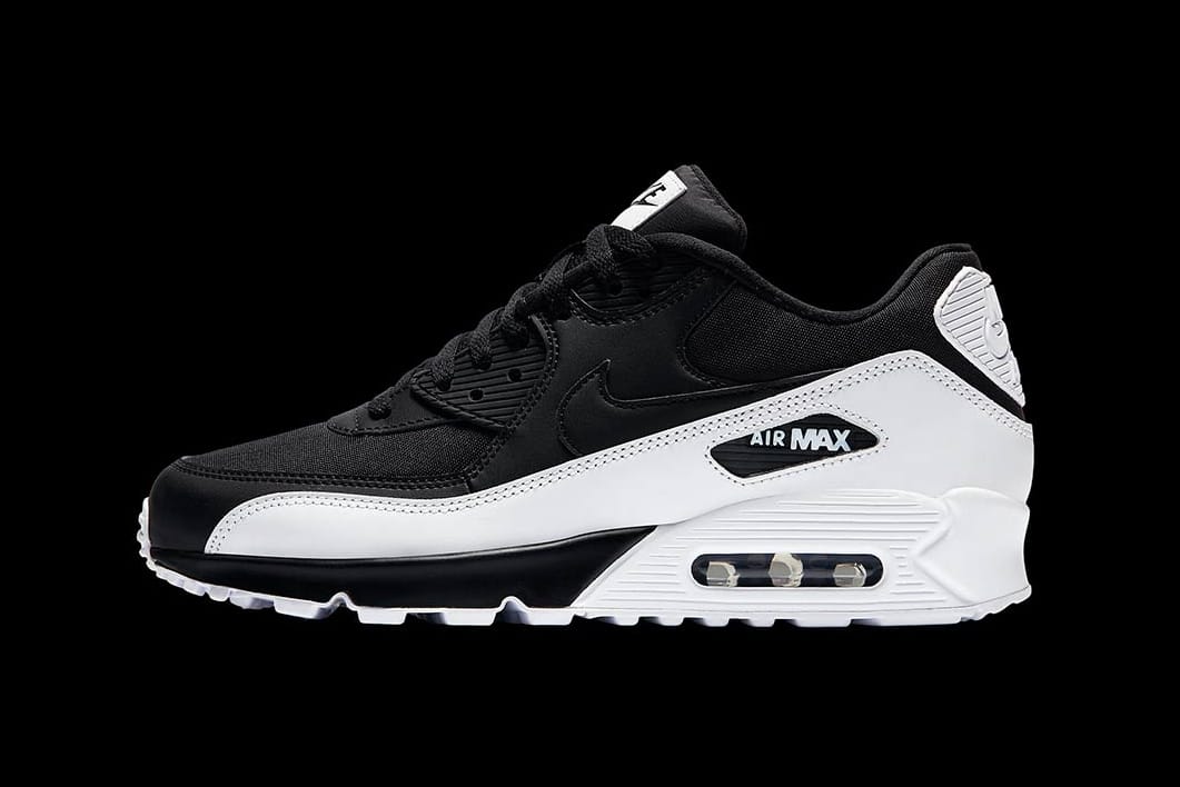 air max 90s white and black