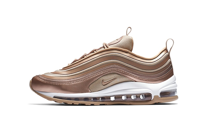 Nike Air Max 97 Ultra Metallic Bronze Gum Sole Sneakers Shoes Footwear 2017 Fall Release Date Info