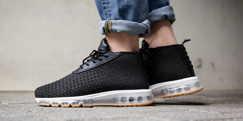 nike air woven boot black