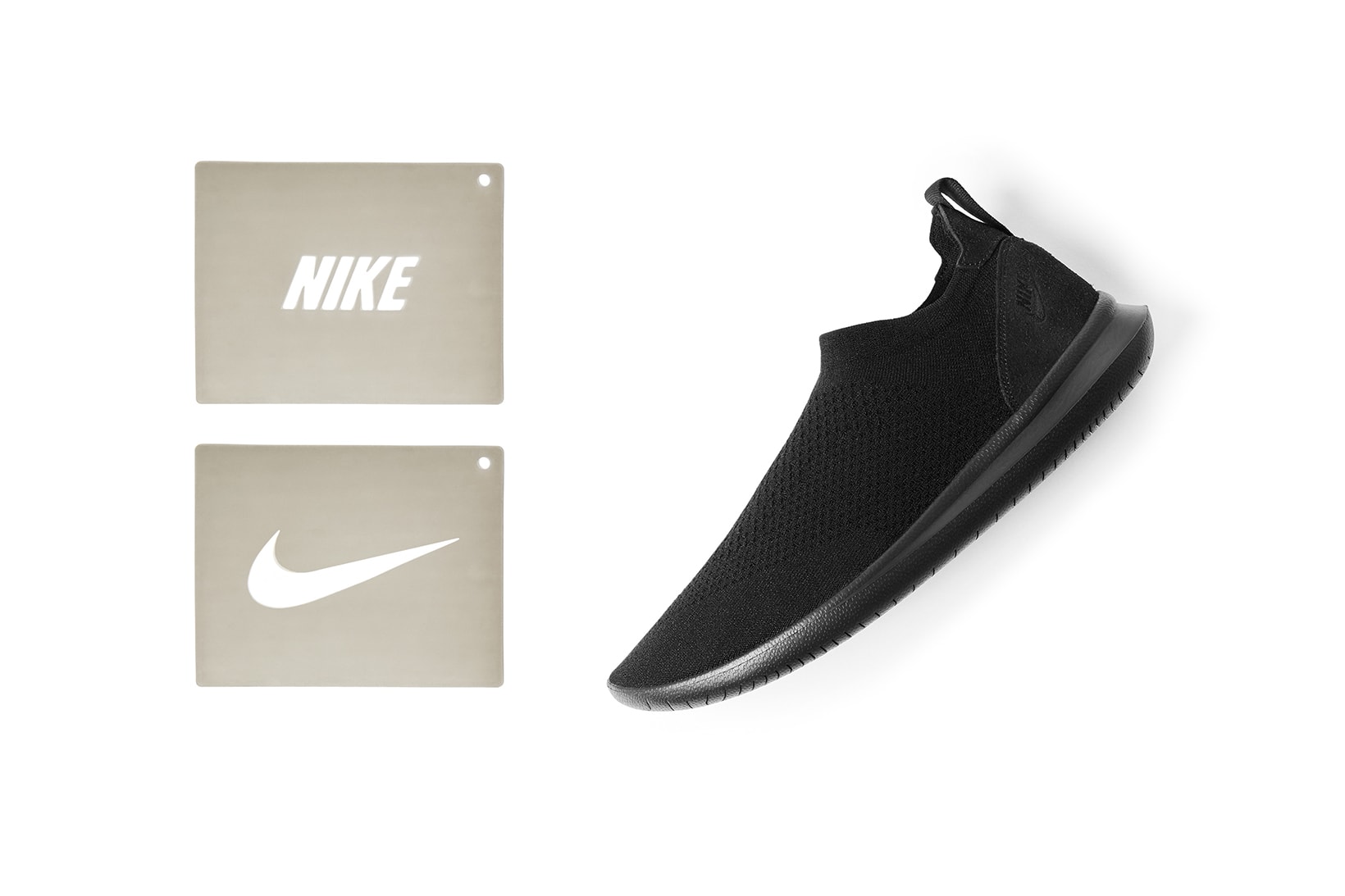 Nike Gakou Flyknit Stencil Shoe Black White Sneakers Shoes Footwear Stencils 2017 August 24 Release Date Info