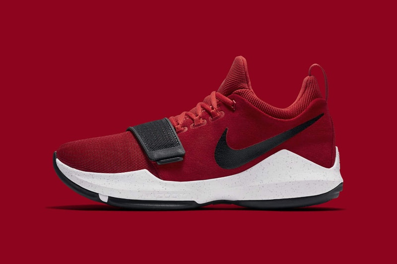 Nike PG1 University Red Colorway Paul George Oklahoma City Thunder Indiana Pacers Signature Shoe Sneaker