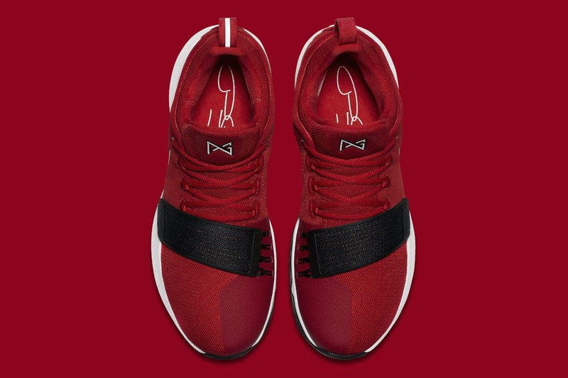 Nike PG1 University Red Colorway Paul George Oklahoma City Thunder Indiana Pacers Signature Shoe Sneaker