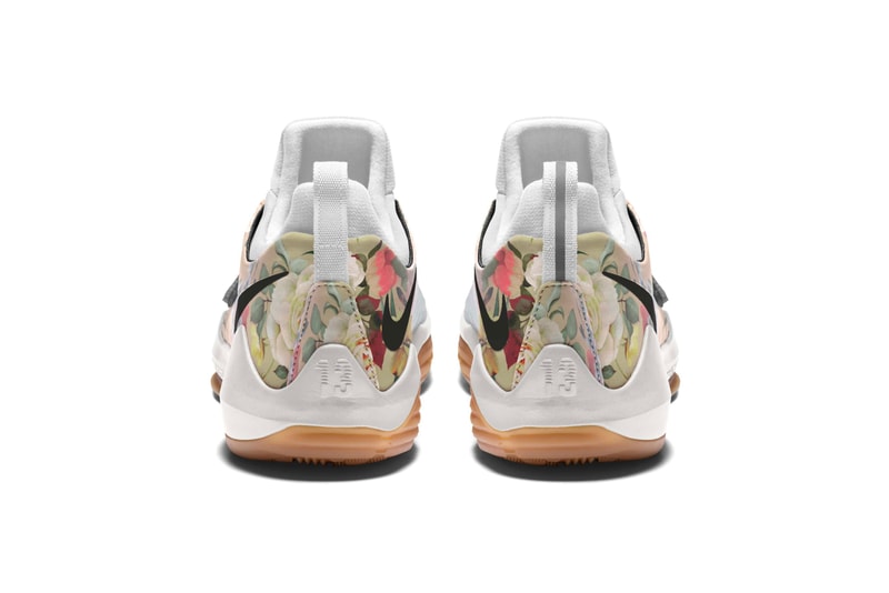 NIKEiD PG1 Tan and Black Floral Print