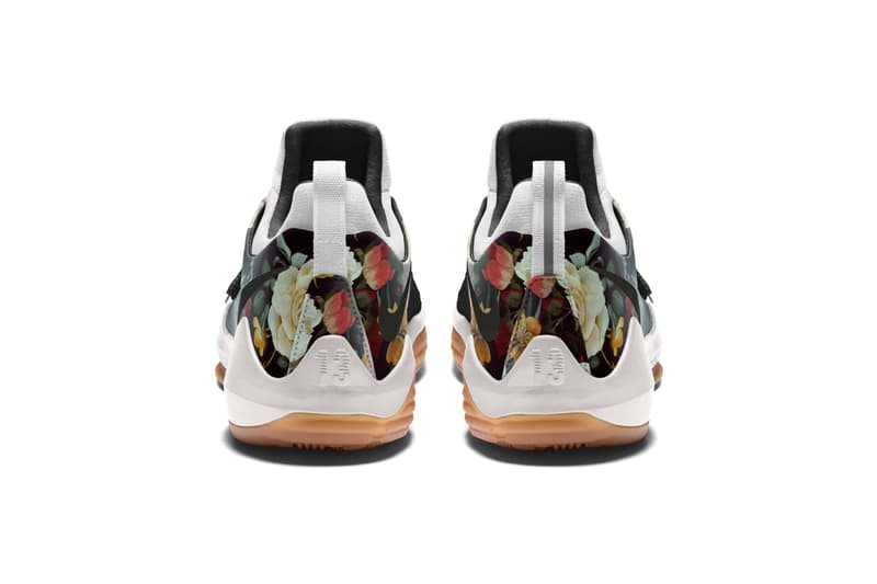 NIKEiD PG1 Tan and Black Floral Print