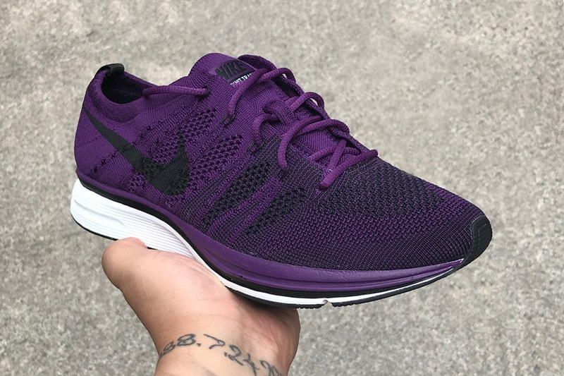 Nike Flyknit Trainer Purple Olive First Look