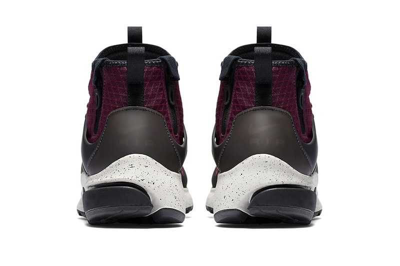 burgundy nike presto