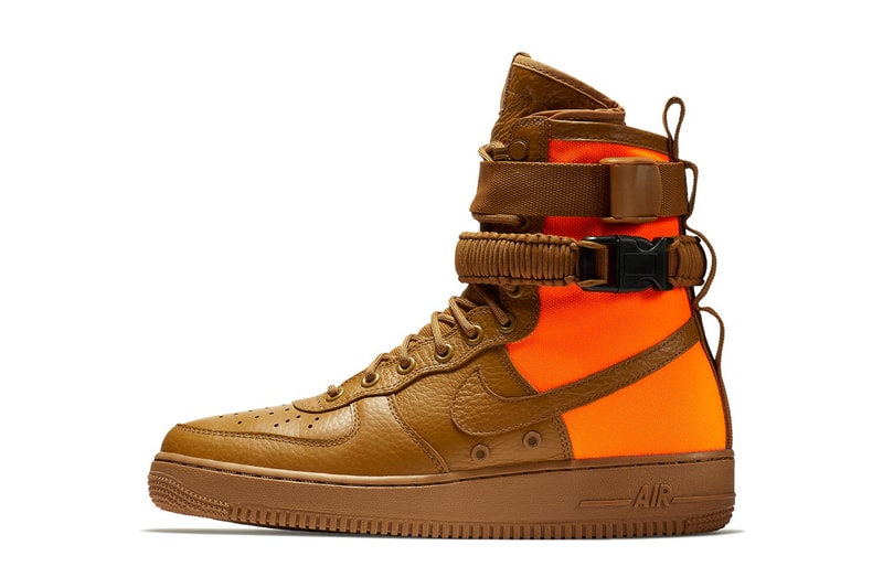 Nike SF AF1 High Desert Ochre Total Orange Air Force 1 2017 September Release Date Info Sneakers Shoes Footwear