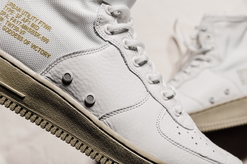 Nike SF AF1 Mid Neutral Olive Sneakers Shoes Footwear 2017 August Release Date Info