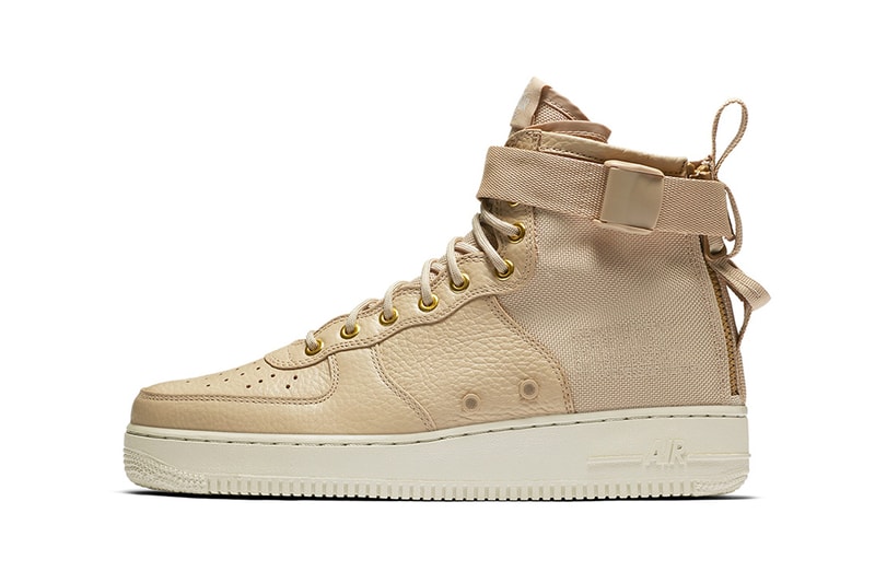 Nike SF AF1 Mid Mushroom Air Force 1 Sneakers Shoes Footwear 2017 August Summer Release Date Info