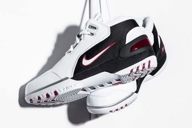 Nike Air Zoom Generation White White Varsity Crimson Black LeBron James First Game