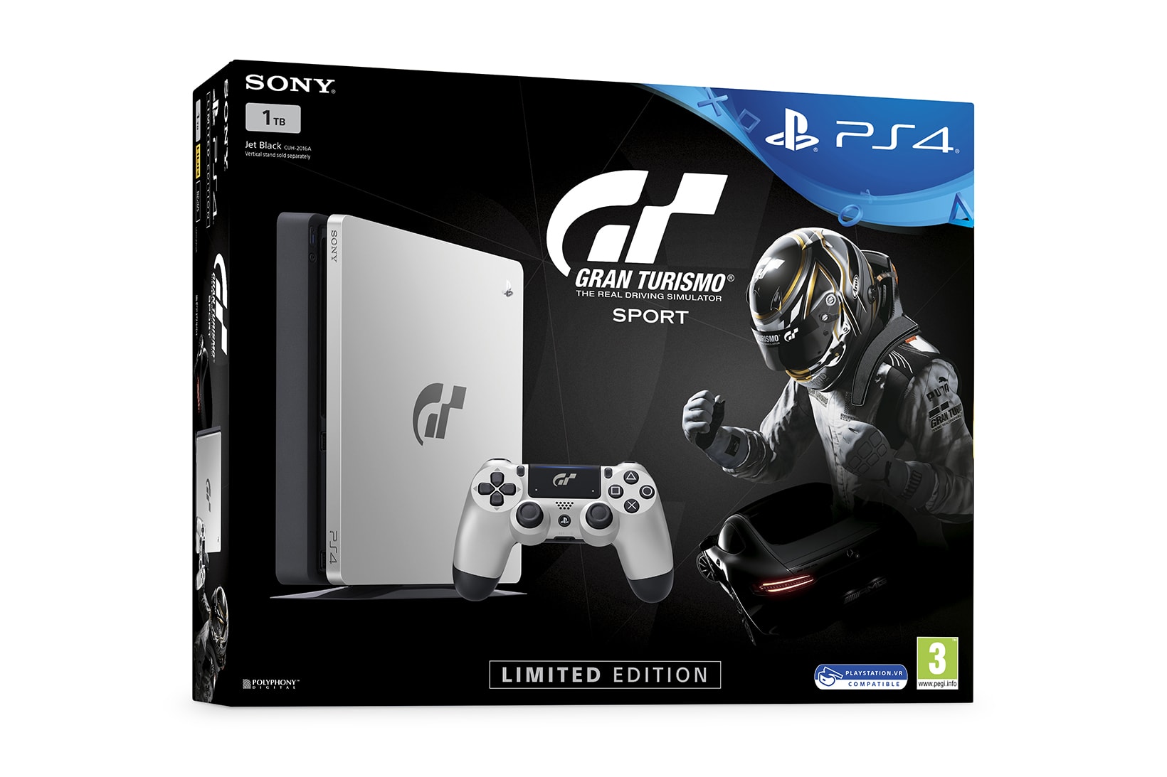 Gran Turismo Sport PlayStation 4 Limited Edition Bundle Sony Console Black Silver 2017 Release Date Info
