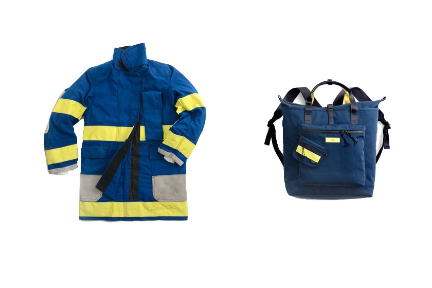 porter bags reflect firefighters fire suit firesuit blue yellow black navy grey gray tote backpack duffel sling shoulder denier nylon yarn