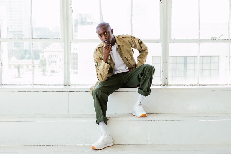 Reebok Classic Leather in white Buddy by window
