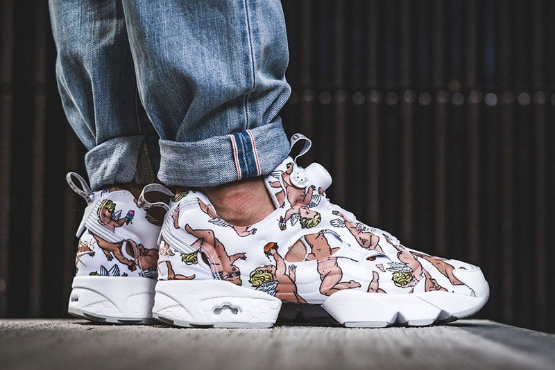 Reebok InstaPump Fury Cupid Flying Overweight Baby Print