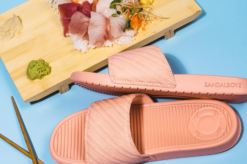SANDALBOYZ Closes out Summer With Sushi-Inspired "Salmon" Slides