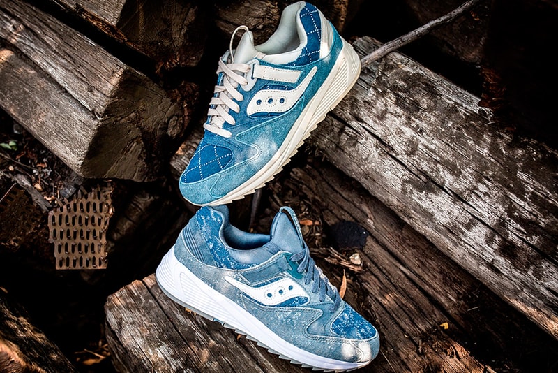 Saucony Grid 8500 MD Boro Pack Frayed Denim Argyle Denim