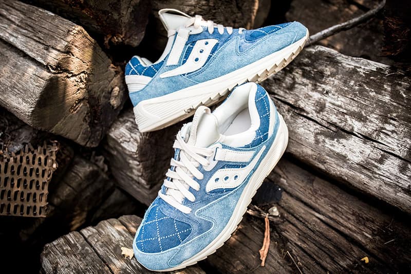 Saucony Grid 8500 MD Boro Pack Frayed Denim Argyle Denim