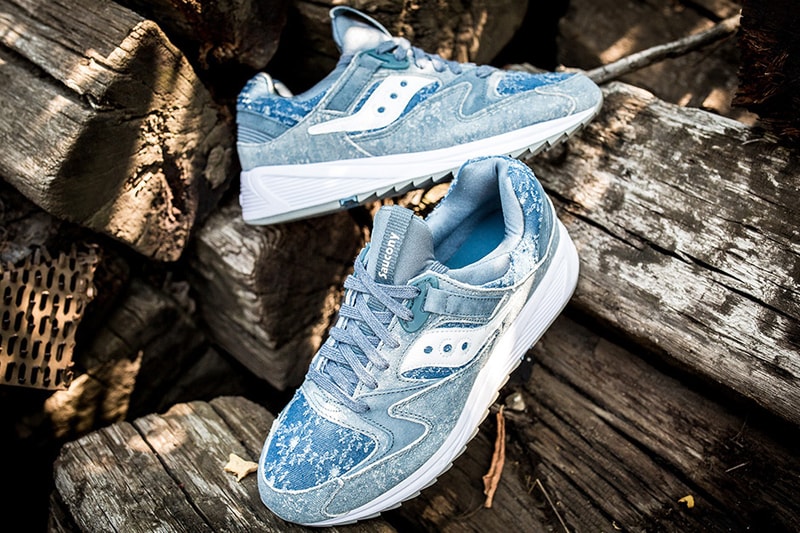 Saucony Grid 8500 MD Boro Pack Frayed Denim Argyle Denim