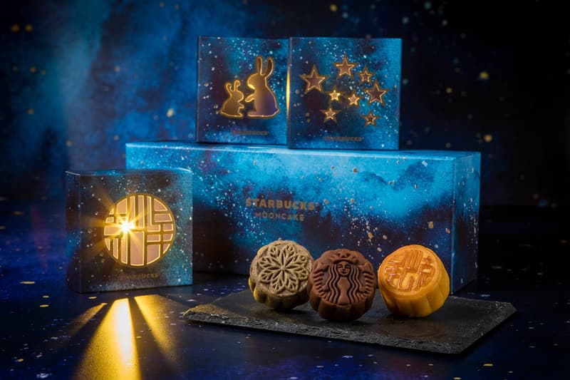 Starbucks Mooncakes Mooncake Mid Autumn Festival 2017 Gift Box Vanilla Custard Latte Mochi Earl Grey Tea Salted Caramel Lava Coffee