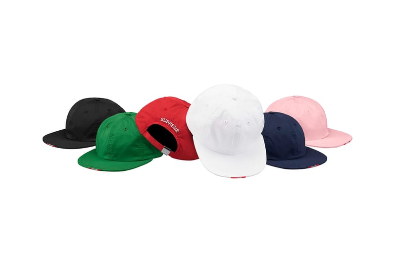 Supreme Nylon Visor Label 6-Panel White