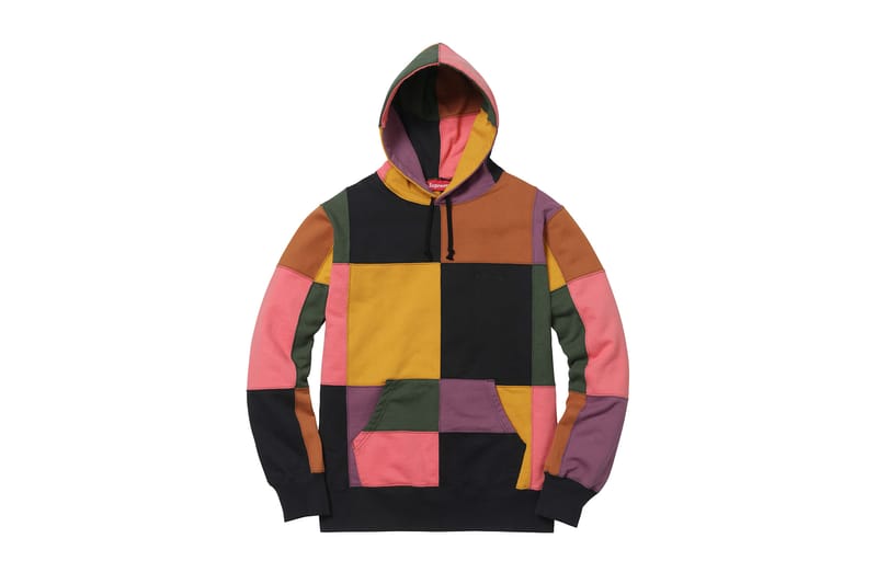 supreme colour block hoodie