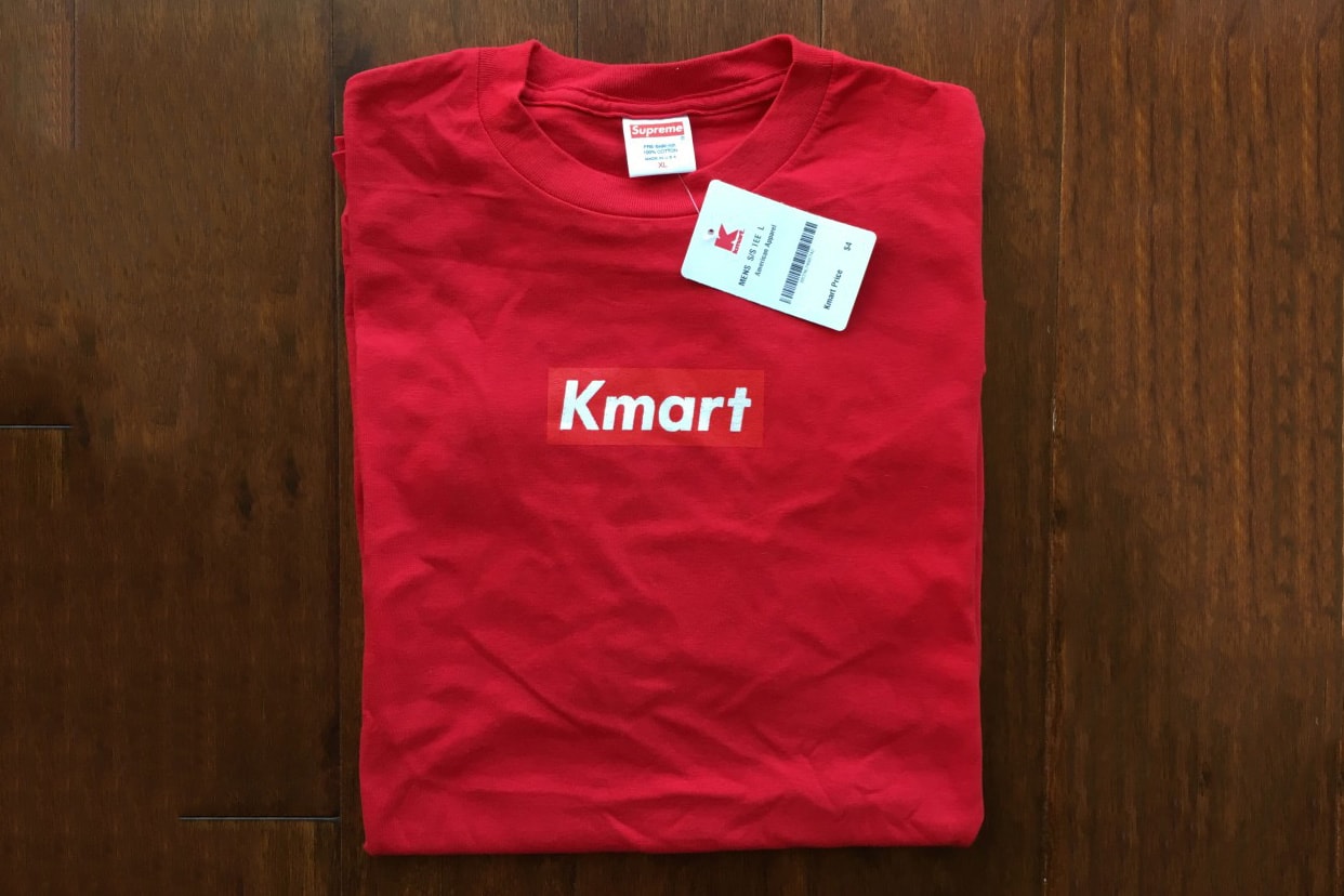Supreme Blanks Used For Kmart Box Logo Tees