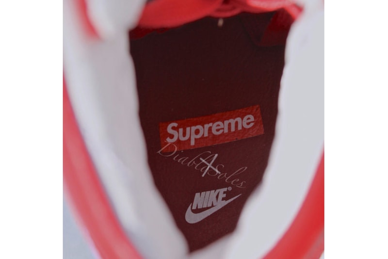Closer Look Unreleased Supreme Nike Dunk High Christmas