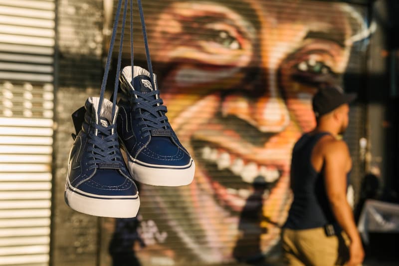 The General x MLB New York Yankees Sk8-Hi LX 101 White Navy Pinstripes