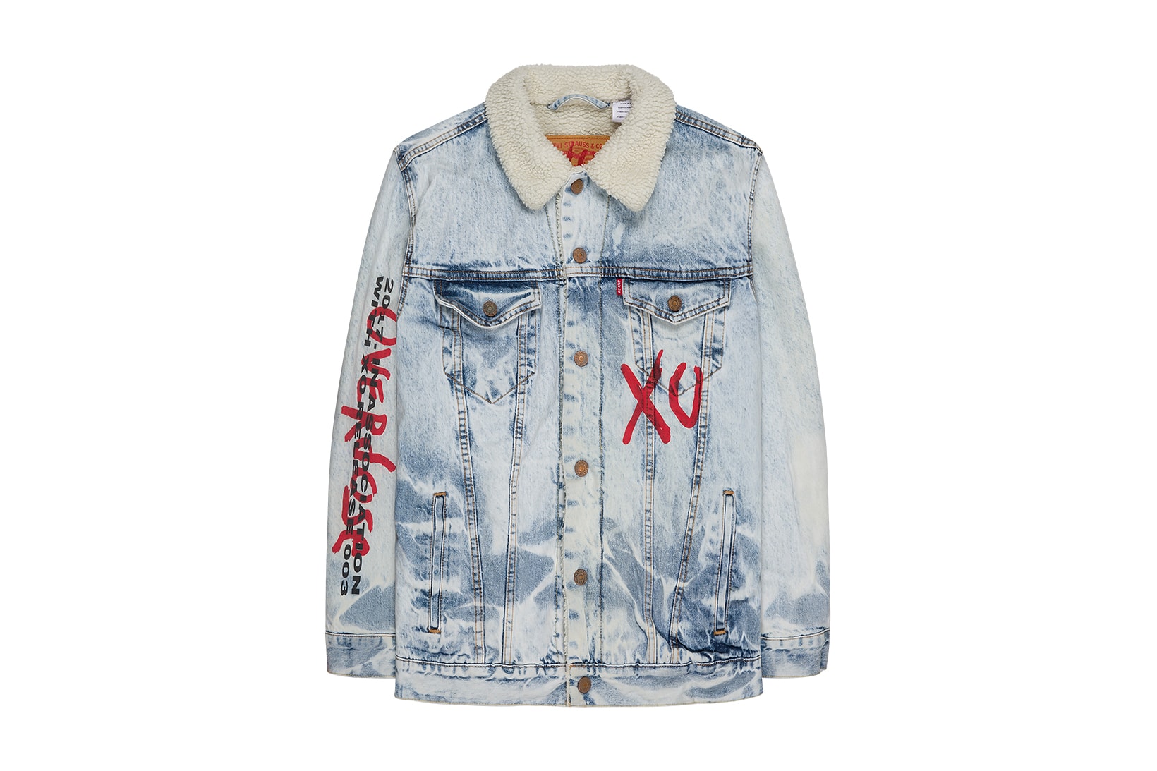The Weeknd XO Starboy Legend Of The Fall Tour Phase 2 LEVI'S DENIM JACKET