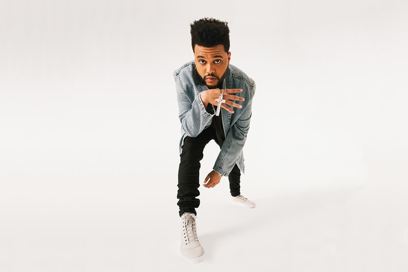 the weeknd puma parallel sneaker shoe collection clothing apparel fashion style footwear news photoshoot streetwear jeans tees t-shirt denim jacket