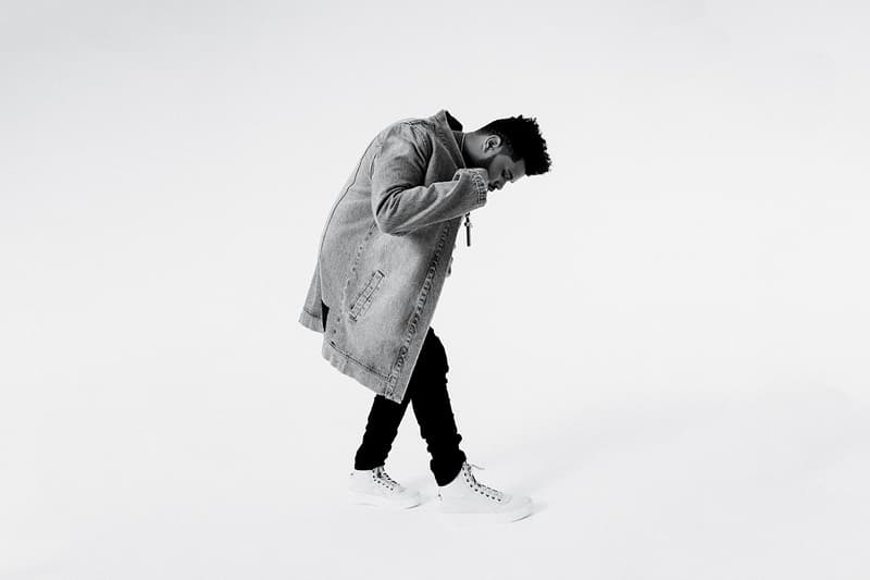 the weeknd puma parallel sneaker shoe collection clothing apparel fashion style footwear news photoshoot streetwear jeans tees t-shirt denim jacket