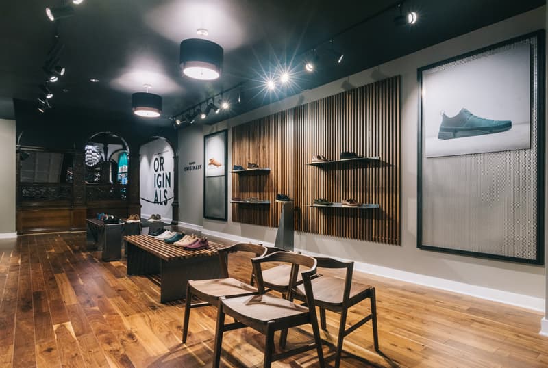 UBIQ x Clarks Originals Pop-Up in Philadelphia Trigenic Evo store interior