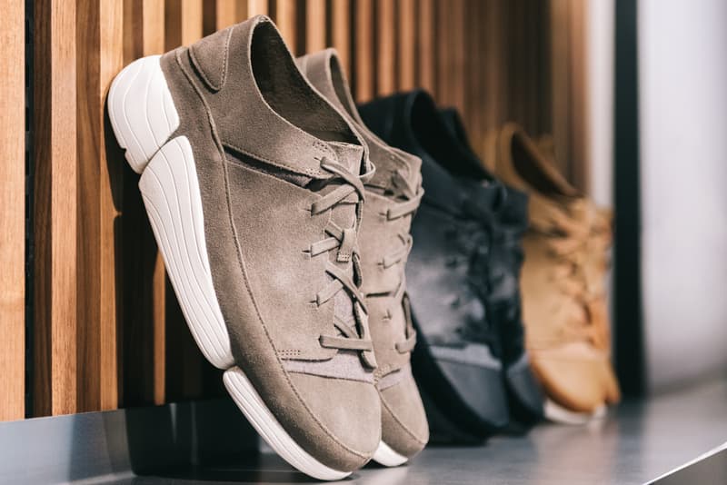 UBIQ x Clarks Originals Pop-Up in Philadelphia Trigenic Evo leather sneakers