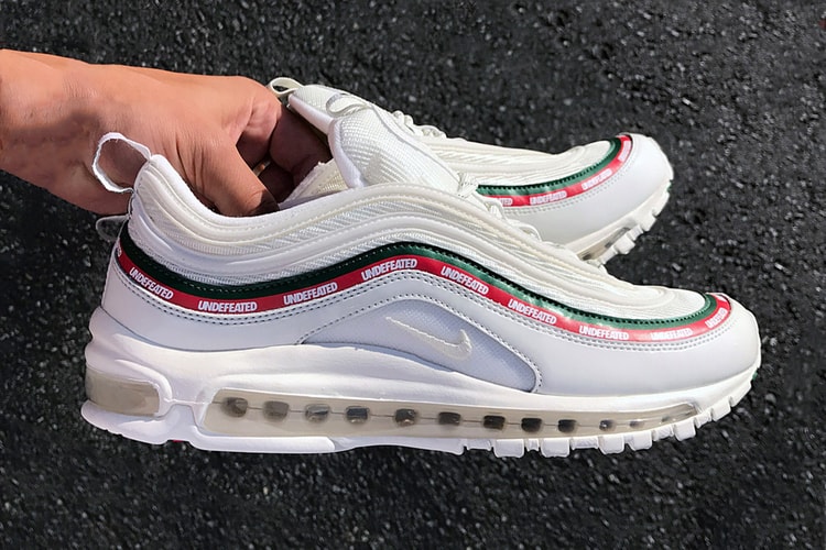 The UNDEFEATED x Nike Air Max 97 Collab Surfaces in White