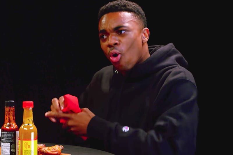 Vince Staples Backs up His Trash Talk and Flies Through the 'Hot Ones' Challenge With Ease