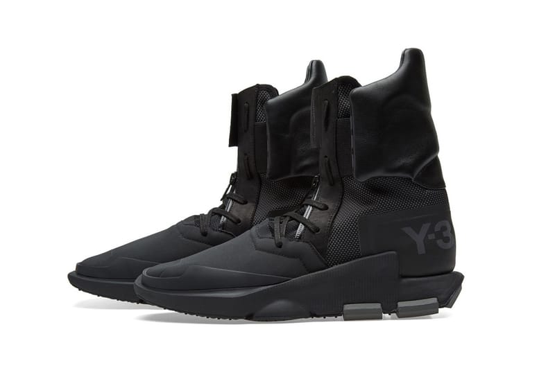 Yohji Yamamoto Dresses the Futuristic Y-3 Noci High in Core Black & Silverite