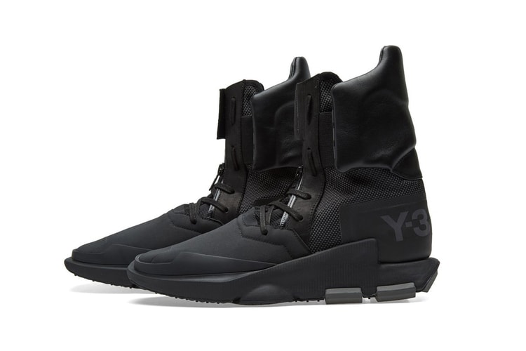 Yohji Yamamoto Dresses the Futuristic Y-3 Noci High in Core Black & Silverite