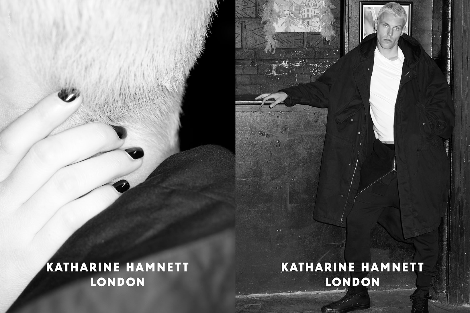 Katharine Hamnett Fall/Winter 2017 Menswear Interview Relaunch t-shirts tees kanye west clothing style fashion designer typography slogan 58% DON'T WANT PERSHING Margaret Thatcher