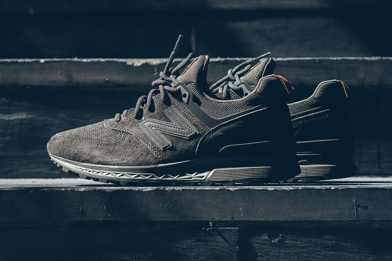 New Balance 574 Olive Dark Green Colorway