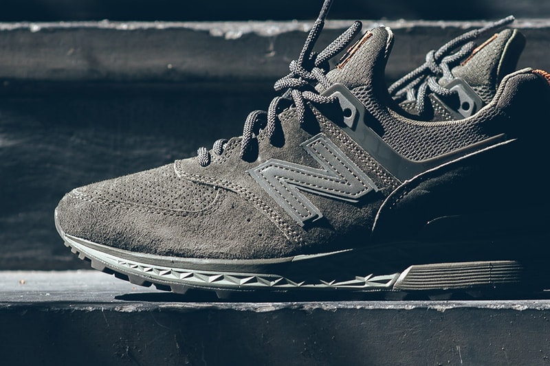 New Balance 574 Olive Dark Green Colorway