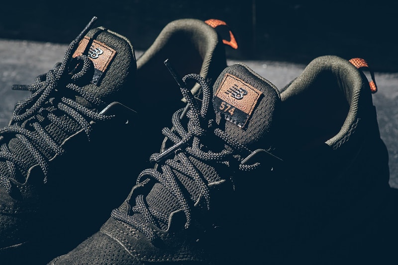 New Balance 574 Olive Dark Green Colorway