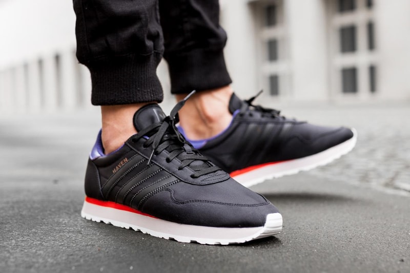 adidas Core Black White Haven Silhouette Sneaker Afew Runner