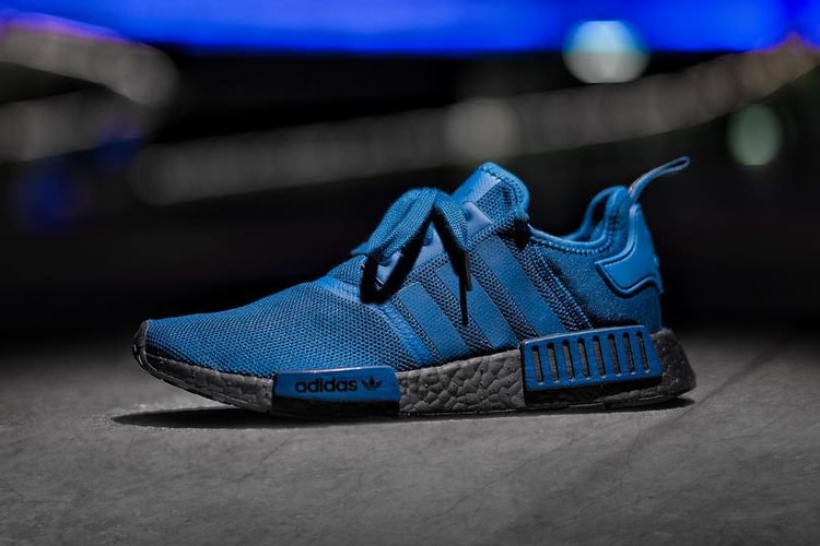 adidas's New NMD R1 "Black/Blue" Adds to the Black BOOST Family