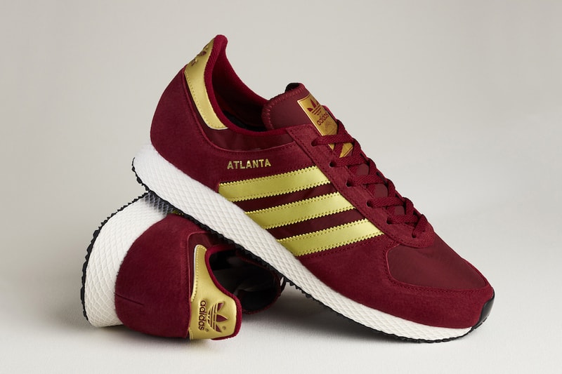 adidas Originals Atlanta size Exclusive Blue Silver Maroon Gold 2017 September 15 Release Date Info Sneakers Shoes Footwear